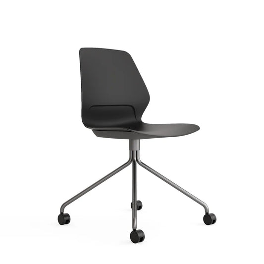 Silla Staryo Gris Oscuro Base Araña con Ruedas by Armo