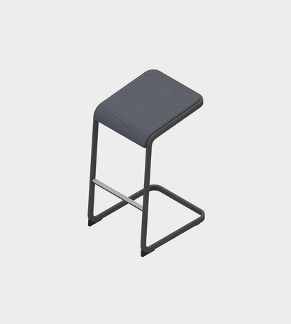 Taburete C-Stool Grafito Tapizado D02/273