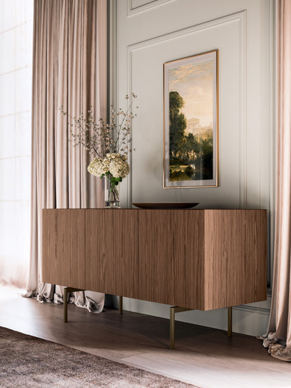 Aparador Bloom Enchapado Madera 3 Puertas