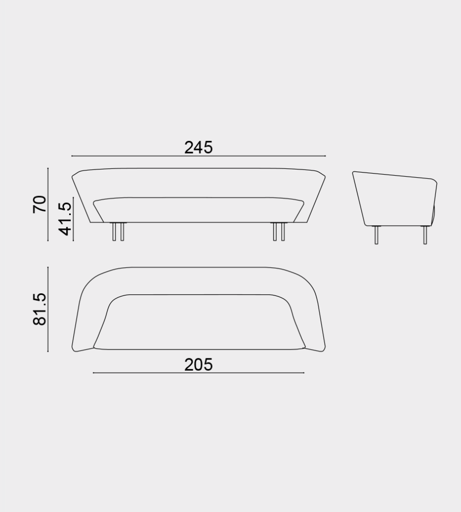 Sofá Loop design by Lievore Altherr Molina
