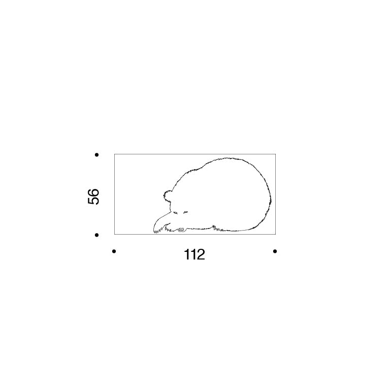 Serigrafia Sei, l'Orso by Enzo Mari - Danese Milano
