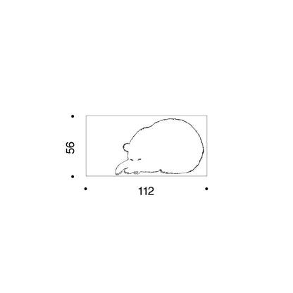 Serigrafia Sei, l'Orso by Enzo Mari - Danese Milano
