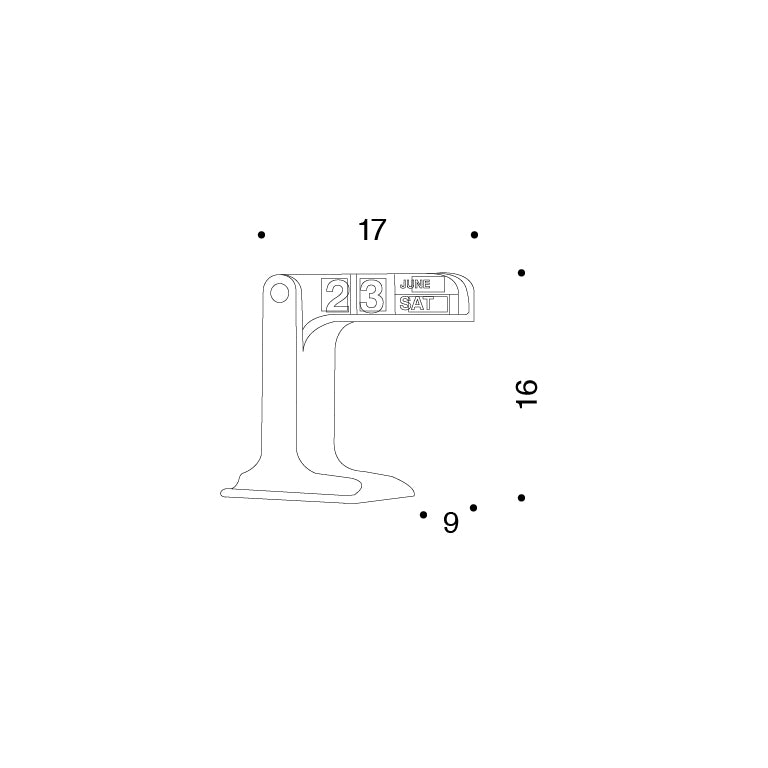 Calendario perpetuo Timor by Enzo Mari - Danese Milano