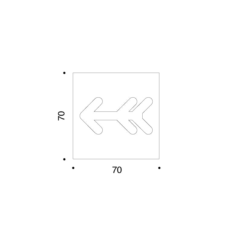 Serigrafia Undici, Freccia by Enzo Mari - Danese Milano
