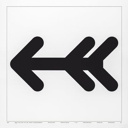 Serigrafia Undici, Freccia by Enzo Mari - Danese Milano