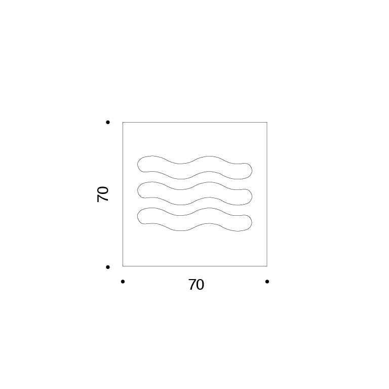 Serigrafia Undici, Onde by Enzo Mari - Danese Milano